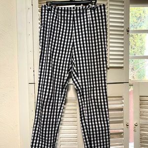 ✨ A NEW DAY Ghingam Stretch Cropped Trouser Pants